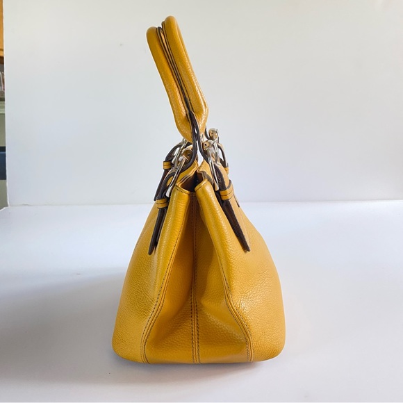 Tignanello Bags Tignanello Mustard Yellow Leather Tote Satchel